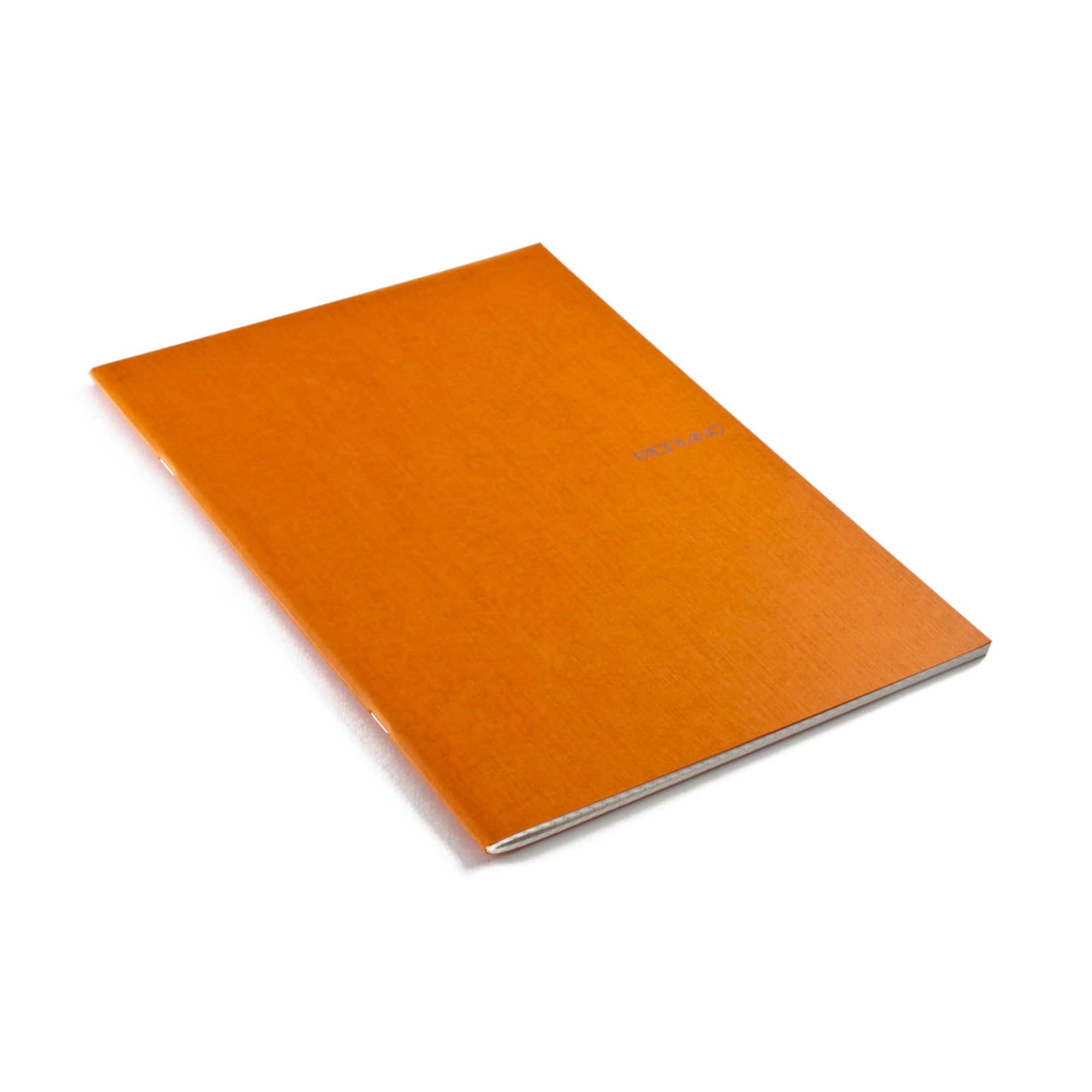 Fabriano® EcoQua Orange Staple-Bound Lined Notebook, A4